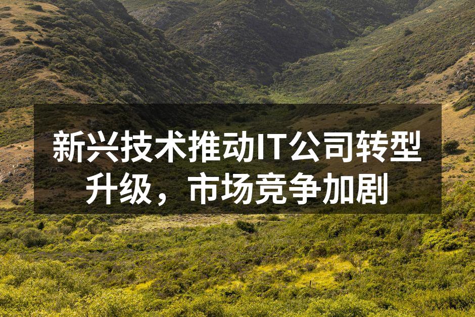 新兴技术推动IT公司转型升级,市场竞争加剧